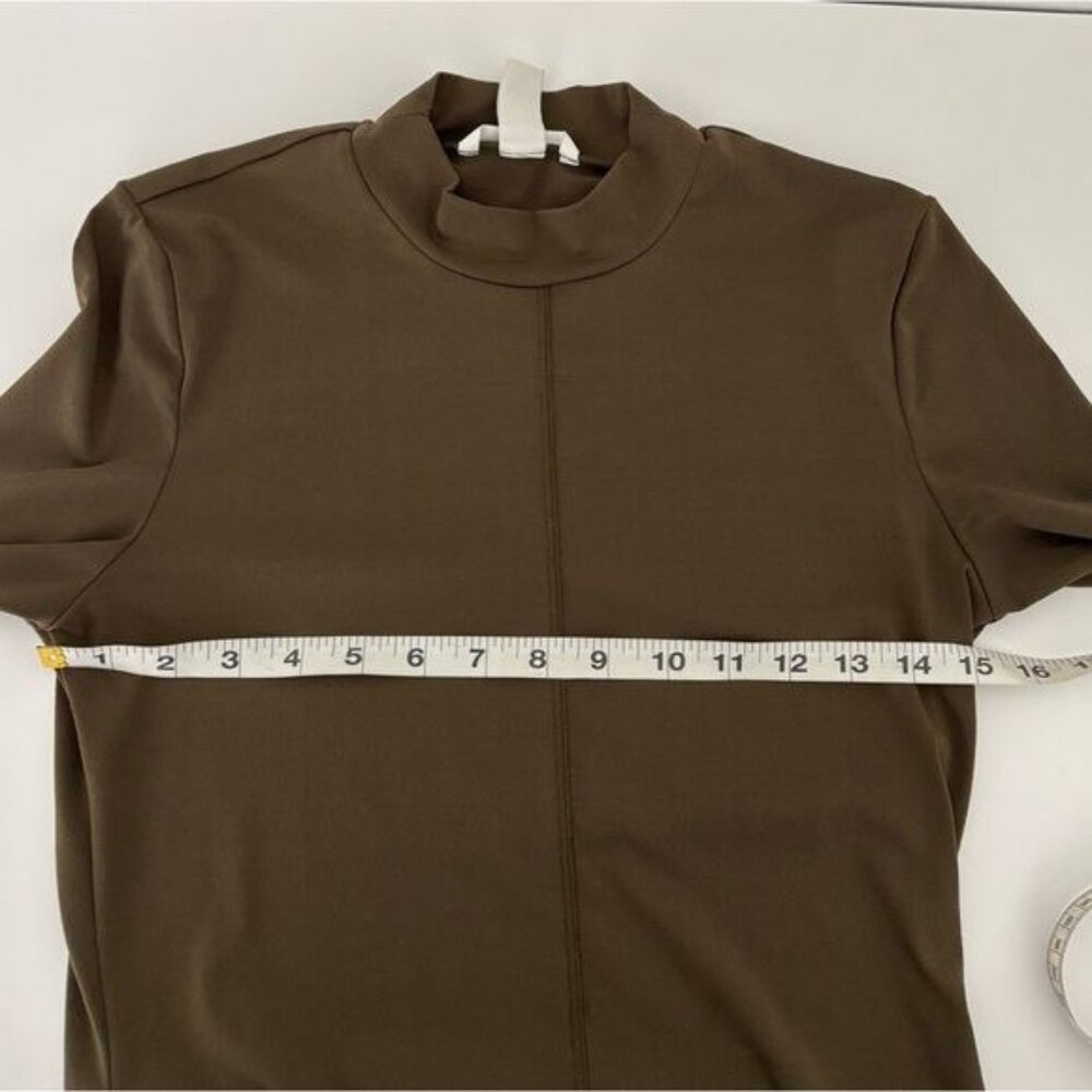 BodyCon Dress Medium Ribbed Hem Long Sleeve Minimalist Soft Grunge Boho Festival - Picture 7 of 11